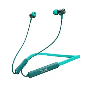boAt Rockerz 185 Wireless Neckband with BT v5.0, Immersive Audio, Dual Pairing, IPX4 Water Resistance, Magnetic Earbuds, Up to 15H Playback(Blue Bliss)