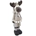 Produktbild Dadeldo Rentier Elch Xmas Deko Figur Keramik grau schlamm Weihnachten (14x5x4cm)
