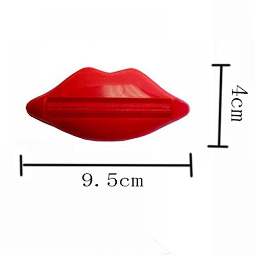 8 Stk Zahnpasta Tube Ausdrücker von GOOTRADES, Tubenquetscher, Lippen, Rot und Rosa - 6