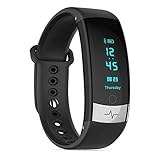 TOOGOO Intelligentes Sport ECG Armband Wasserdichtes Herzfrequenz Farbdisplay Ip67 Wasserdicht Für Android Und Ios Smart Silikon Armband Uhr (Blau)