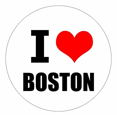 I love Boston Massachusetts in 2 Größen erhältlich Aufkleber mehrfarbig Sticker Decal