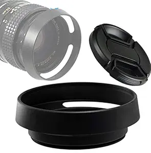 Fotasy LT43 43mm Tilted Vented Metal Hood Shade for Leica Leitz Voigtlander Lens (Black)