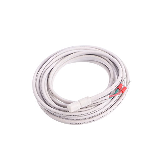 Preisvergleich Produktbild UEETEK 3M Wasserdichte Temperatursensoren Kabeltemperaturmessumformer NTC Thermistor Temperaturtransimitter Verlängerungskabel (Grau)