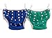 Three Little Imps Set of 2 Baby Swim Nappies-1-2 year old -Green, Blue or Yellow