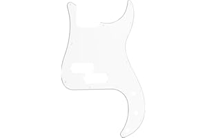 Musiclily 13 Hole P Bass Pickguard for Fender American/Mexican Standard Precision Bass,3Ply White