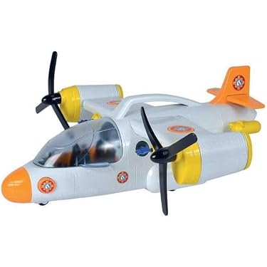 Gonfleur électrique 2en1 BIOPLAY Set De 2 Avions Et Hélicoptères Bioplastique - Jouet Avion Dès 2 Ans Intérieur Extérieur