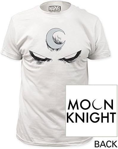 Moon Knight - Mens White Eyes Fitted T-Shirt, Medium, White