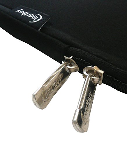 Emartbuy Schwarz Wasserdicht Neopren weicher Reißverschluss Kasten Abdeckung Sleeve mit Schwarz Interior Passend für Odys Fusion Win 12 Pro 2 in 1 Covertible PC 11.6 Zoll ( 11.6 – 13.3 Zoll Laptop ) - 3