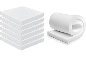 Crescent Textile Cut to Any Size Upholstery Firm Foam Sheet Premium Quality for All type Cushioning Bench, Stool, Window Seat Pads, Sofa, Dinning Chair Pads Replacement Pet Bed (170 x 50 x 5cm)