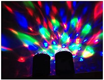 Portable Wireless Bluetooth Rechargeable LED Crystal Ball Disco Light with Loud Sound Speaker - Also can be used as Car Handfree Kit (Colour Blue)