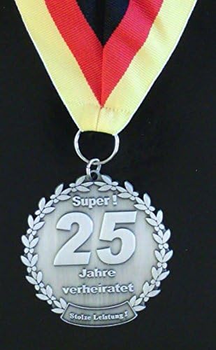 Medal with Inscription "Married 25 Years" [German Language]