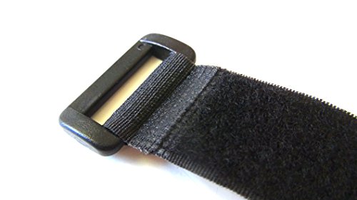 4 Klettverschlüsse, schwarz, Breite 25 mm x 70 cm – für Gepäck, Koffer - 2