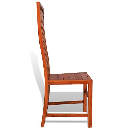 vidaXL 7-TLG. Massives Teak Essgruppe Esszimmergarnitur Esstisch mit 6