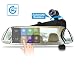 Produktbild spedal Tech M5 HD 1080P Spiegel Auto Dash Cam mit 12,7 cm Touch Bildschirm, Armaturenbrett Kamera mit Mikrowellen-Radar g-Sensor, Nachtsicht, Bewegungserkennung, Loop Recording, schwarz