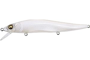 Megabass LURE VISION ONETEN 110 FW SUSPENDING - 14, per unit, French Pearl, 11, Suspending