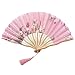 Produktbild Handfächer Fächer Folding Fans Handventilatoren Bambus Fans Faltfächer Klappfächer Taschenfächer Hochzeit Faltfächer Kirche Fächer Klappfächer für Hochzeitsgeschenk (E)