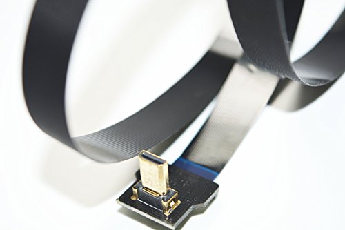 Neue schwarze FPV HDMI Kabel Micro Schnittstelle zu Mini-Schnittstelle für Gopro Sony A7SII A7RII A9 A6500 A6300 (eine umgekehrte Sockel A6000) Grad (Mikro männlichen Hdmi auf Mini Hdmi weiblich) 20CM - 5
