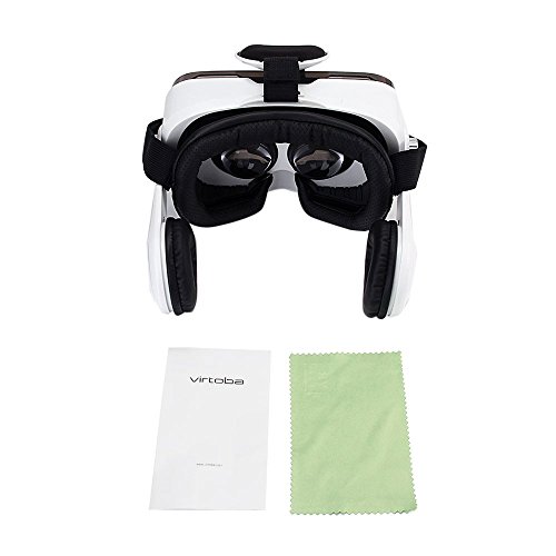 Virtoba X5 Occhiali Visore VR 3D 360Â° RealtÃ  Virtuale, per iPhone e Android Smartphones da 4 a 6 pollici, Focus Regolabile in caso di Miopia, Altoparlanti Stereo, Antiriscaldamento e Antiannebiamento