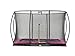 Produktbild EXIT Silhouette Bodentrampolin 244x366cm mit Sicherheitsnetz - rosa