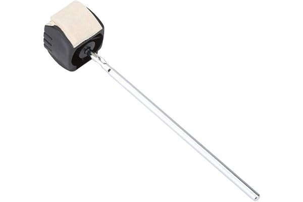 Bnineteenteam Battre de pédale de Tambour de Feutre de Basse, Accessoire de pédale de Tambour de Percussion de Batteur de Tambour de poignée Basse