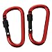 Produktbild SODIAL(R) 2 Stueck Nizza Farbe Schrauben Verschluss Haken Flasche Buckle Haengeschloss Schluesselanhaenger Aluminium Legierung Karabiner