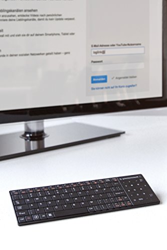 LogiLink ID0106 Kabellose Tastertur mit touchpad, mit USB Dongle, AUTOLINK connection, schwarz, auch für Smart TV - 3