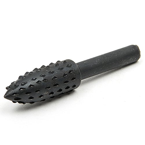 Fortag 10 tlg Raspel Set Raspelsatz Kugelfräser Zylinderfräser Zapfenfräser Konusfräser Rotary Feilen Raspeln Holz Bohrer Fräser-Set Bohrmaschine 10-29mm(Shank Durchmesser 6.2MM) - 7
