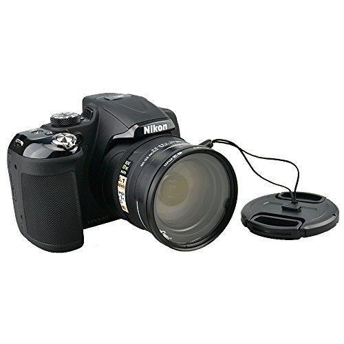 Kiwifotos Kit d accessoires pour Nikon Coolpix P600  P610  P610s - Adaptateur d objectif comprend  Filtres UV  Bouchon d objectif et Bouchon d Objectif gardien