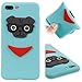 Price comparison product image CMAOS iPhone 7 Plus / 8 Plus Case, Unique Custom Cool Design Protective Case, 3D personalised pattern cartoon dog puppy, smile, Boomerang, animal, TPU Case [Full Body Protective] [Anti-Scratch] [Shatter-Proof] Cover For Apple iPhone 7 Plus / Apple iPhone 8 Plus [With Free Tempered Glass Screen Protector] - (Sky Blue)
