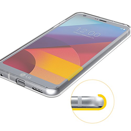 LG G6 Hülle Case, Elekin LG G6 Case silikon Hülle Crystal Clear Premium Durchsichtig Handyhülle Backcover Durchsichtig hülle Transparent Case Schutzhüllen TPU Case für LG G6 - 7