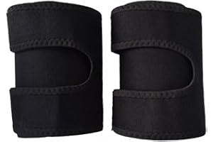 GADIRIA Zestaw 2 rękawów kompresyjnych z neoprenu na ramię (szczęki) - idealne do uprawiania sportu, łagodzenia bólu mięśni i powrotu do zdrowia po urazach (czarny)