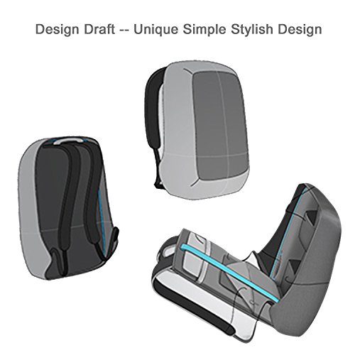 Kopack Aniti-Diebstahl Laptop Rucksack 14.1 15.4 17 Zoll Stoßfest Reisetasche Leichtes Wandern Daypack ScanSmart TSA freundlich Wasserbeständig #–5 Sternen bewertet Produkt in den USA # - 5