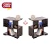 A10 Shop Sigma Bedside Table With Storage Cabinet (Set Of 2) In Wenge Finish RS.4698.00