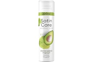 Satin Care Gel À Raser Pour Femme Touche D’Avocat, 200ml, Contient Des Arômes D’aloe Vera, De Jasmin Et De Rose