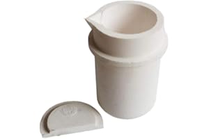 LLF 1 kg Keramik-Tiegelbecher mit Deckel, Gold, Silber, Kupfer, Platium