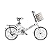 Produktbild 20 Zoll Fahrrad Faltrad City Bike Erwachsene Studenten Komplett Zusammengebautes Fahrrad Mountainbike Mini Fahrrad (Color : White)