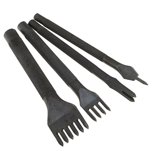MagiDeal 39 Stück / Set Fertigkeit DIY handgemachte Werkzeuge Schlags-Edger Trench Geräte Gürtel Schlags Set Lederhandwerkzeuge - 5