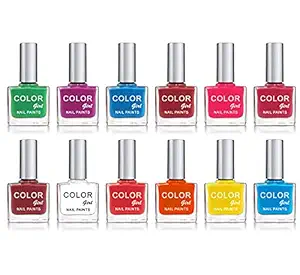 Color Girl Exclusive Nail Polish, Glossy Finish, Multicolor, 96 Ml