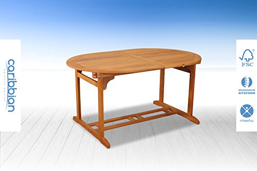 Sitzgruppe Belmont Gartenset Sitzgarnitur 6 Personen Holz Gartenmöbel Gartengarnitur Tisch - 8