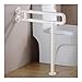 Produktbild 24-Inch U-förmiger Edelstahl-Haltegriff Für Ältere Menschen Bad-Sicherheit Rutschfester Haltegriff Badewanne Boden Haltegriff Für Stehhilfe Farbe: Weiß (Color : White)