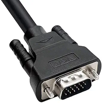 APLT VGA Cable 15 Pin Male to Male VGA Cable VGA to VGA Cable Lead for PC Monitor Tv LCD Plasma Projector TFT Cable TV-Out Cable, 1.5 Meter (BLACK)