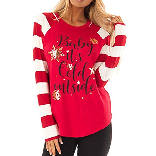 OverDose Damen Tuniken Pullover Festival Weihnachten Frauen Rentier Blusen T-Shirt Xmas Party Clubbing Schlank Langarmshirts(L-Schwarz,EU-34/CN-S) OverDose Damen Tuniken Pullover Festival Weihnachten Frauen Rentier Blusen T-Shirt Xmas Party Clubbing Schlank Langarmshirts(L-Schwarz,EU-34/CN-S)