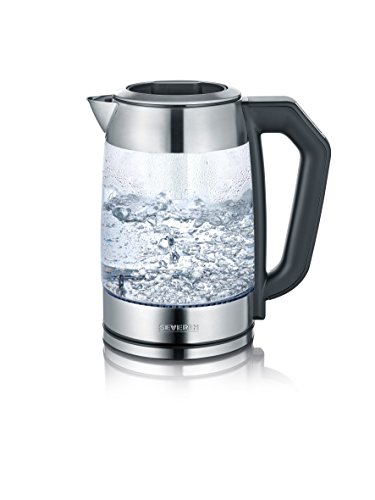 SEVERIN WK 3477 Digital Glas Tee- und Wasserkocher, 1.7 L, 2200 W - 2