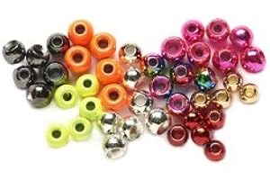 VENIARD Countersunk Tungsten Coloured Beads, Fly Tying or Crafting, Choices Available (Fl Yellow, 2.8mm)