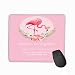 Produktbild Mouse pad baby birthday invitation card illustration beautiful flamingo flowers arrival announcement greetings baby birthday steelseries keyboard
