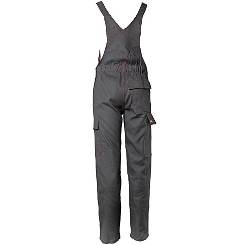 Planam Latzhose Hitze-/ Schweißerschutz, 500 g/m, Größe 52, 1 Stück, grau, 1744052 - 4