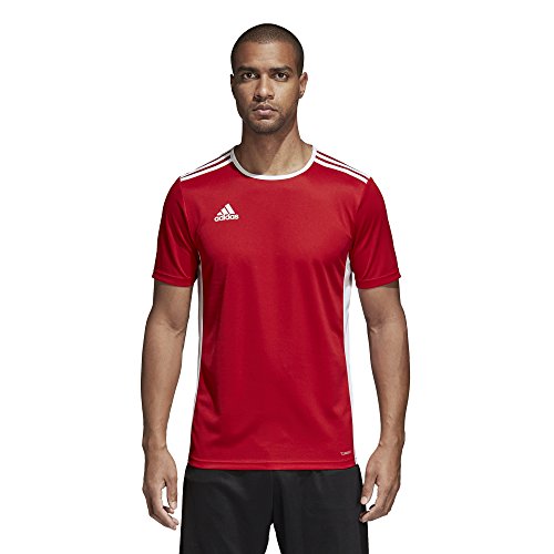 adidas Entrada 18 JSY T-Shirt, Hombre, Power Red/White, M