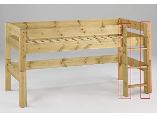 Preisvergleich Produktbild DOLPHIN Moby Gerade Leiterseiten für Spielbett Kiefer G8000-3