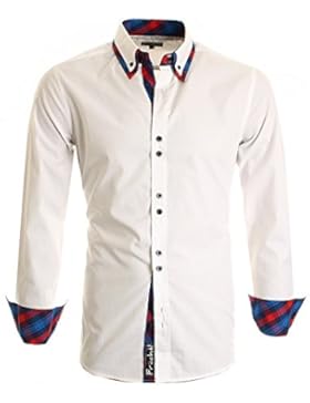 Herren-Hemd – Slim-Fit – Doppelkragen, Button-Down – Ideal für Freizeit, Business, Hochzeit – S - XXL