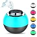 Produktbild ieleacc Mini LED Bluetooth Lautsprecher, Wireless Round Sound Box Musikbox mit Touch Taste, LED Lichter Color Change,LED Nachtlicht Kinder, Elfeland Nachttischlampe Nachtleuchte LED Schlummerleuchte